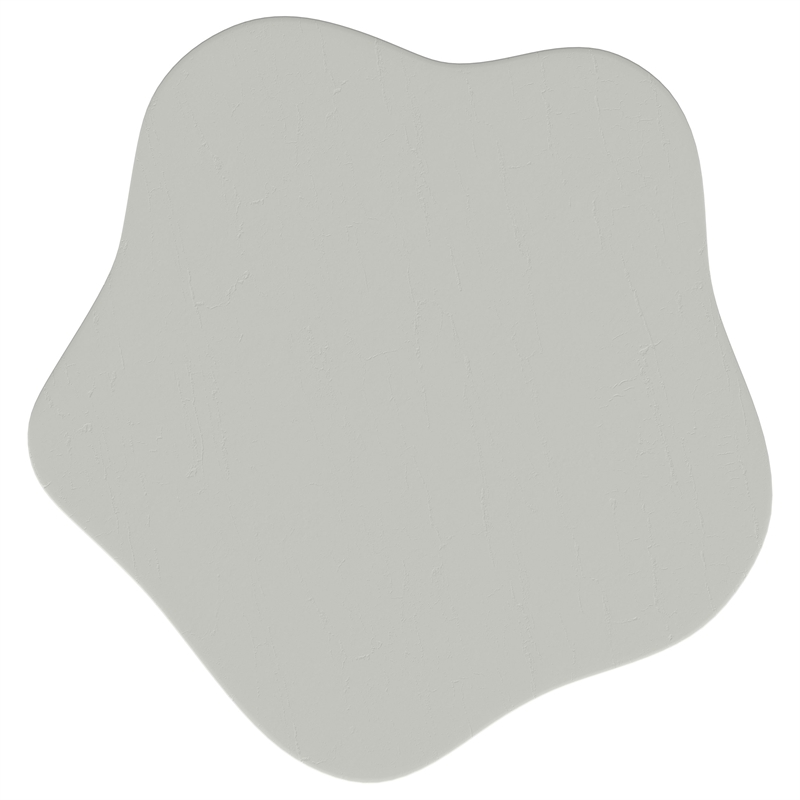 pemberly row 17-inch side table with cloud-shaped top in off white