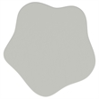 Pemberly Row 17-inch Side Table with Cloud-Shaped Top in Off White