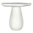 Pemberly Row 17-inch Side Table with Cloud-Shaped Top in Off White