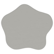 Pemberly Row 20-inch Side Table with Cloud-Shaped Top in Off White