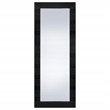 Pemberly Row Tempered Glass Full Length Standing Mirror in Black Oak