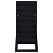 Pemberly Row Tempered Glass Full Length Standing Mirror in Black Oak