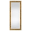Pemberly Row Tempered Glass Full Length Standing Mirror in Mango
