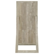 Pemberly Row Tempered Glass Full Length Mirror in Grey Washed Oak