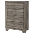 Pemberly Row Transitional 4-drawer Chest of Drawers in Brown Oak