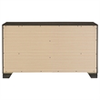 Pemberly Row Transitional 6-drawer Dresser Cabinet in Brown Oak