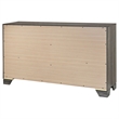 Pemberly Row Transitional 6-drawer Dresser Cabinet in Brown Oak