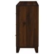 Pemberly Row 6-drawer Dresser Cabinet with Gold Knobs in Walnut