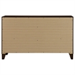Pemberly Row 6-drawer Dresser Cabinet with Gold Knobs in Walnut