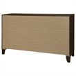 Pemberly Row 6-drawer Dresser Cabinet with Gold Knobs in Walnut