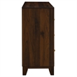 Pemberly Row 6-drawer Dresser Cabinet with Gold Knobs in Walnut