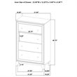 Pemberly Row 4-drawer Chest of Drawers with Gold Knobs in Walnut