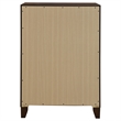 Pemberly Row 4-drawer Chest of Drawers with Gold Knobs in Walnut