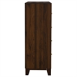Pemberly Row 4-drawer Chest of Drawers with Gold Knobs in Walnut