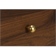 Pemberly Row 4-drawer Chest of Drawers with Gold Knobs in Walnut