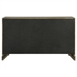Pemberly Row Transitional 6-drawer Dresser Cabinet in Dark Cocoa