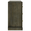 Pemberly Row Transitional 6-drawer Dresser Cabinet in Dark Cocoa