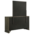 Pemberly Row Transitional 6-drawer Dresser and Mirror in Dark Cocoa