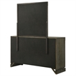 Pemberly Row Transitional 6-drawer Dresser and Mirror in Dark Cocoa