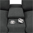 Pemberly Row 5-piece Power Reclining Home Theater Seating in Dark Gray