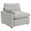 Pemberly Row 5-piece Fabric Modular Power Reclining Sectional in Gray