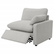 Pemberly Row 5-piece Fabric Modular Power Reclining Sectional in Gray