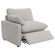 Pemberly Row 5-piece Fabric Modular Power Reclining Sectional in Gray