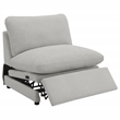 Pemberly Row 5-piece Fabric Modular Power Reclining Sectional in Gray