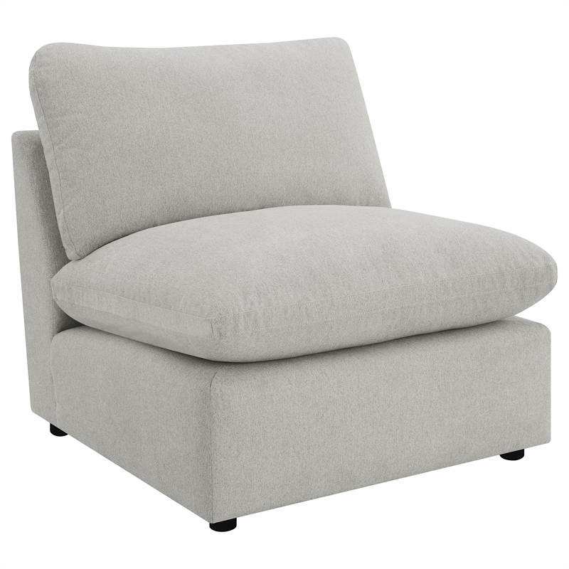 Pemberly Row 5-piece Fabric Modular Power Reclining Sectional in Gray