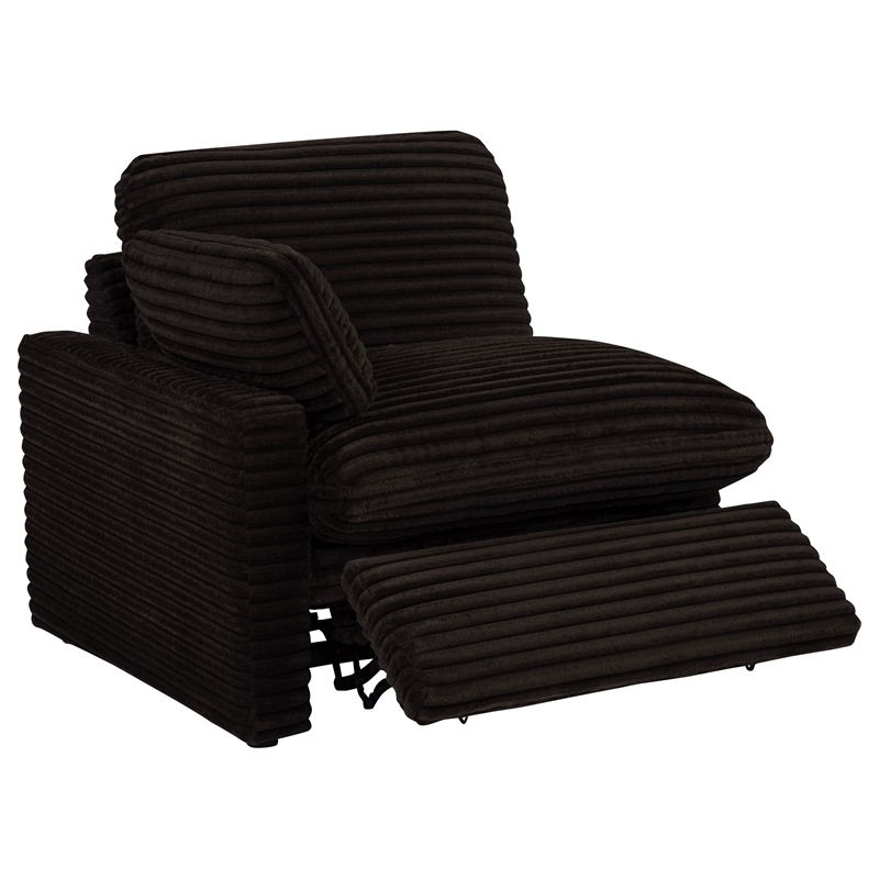 Pemberly Row 7-piece Fabric Modular Power Reclining Sectional in Chocolate