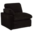 Pemberly Row Modular Upholstery Fabric Corduroy Power Loveseat in Brown