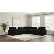 Pemberly Row 7-piece Fabric Modular Power Reclining Sectional in Black