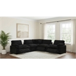 Pemberly Row 7-piece Fabric Modular Power Reclining Sectional in Black