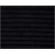 Pemberly Row Modular Upholstery Fabric Corduroy Power Sofa in Black