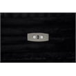 Pemberly Row Modular Upholstery Fabric Corduroy Power Loveseat in Black
