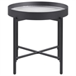 Pemberly Row 3-piece Round Coffee and End Table Set in Sandy Black
