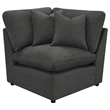 Pemberly Row 5-piece Fabric Modular Power Reclining Sectional in Dark Gray