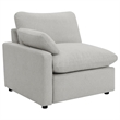 Pemberly Row Transitional Modular Upholstery Fabric Power Sofa in Gray