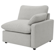 Pemberly Row Transitional Modular Upholstery Fabric Power Sofa in Gray