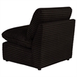 Pemberly Row Modular Upholstery Fabric Corduroy Armless Chair in Brown