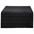 Pemberly Row 2-piece Woven Rattan Coffee and End Table Set in Black