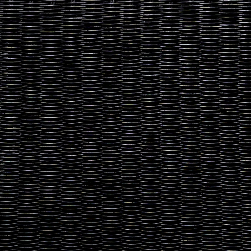 Pemberly Row 2-piece Woven Rattan Coffee and End Table Set in Black