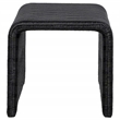 Pemberly Row 2-piece Woven Rattan Coffee and End Table Set in Black