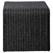 Pemberly Row 3-piece Woven Rattan Coffee and End Table Set in Black