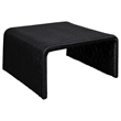 Pemberly Row 3-piece Woven Rattan Coffee and End Table Set in Black