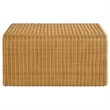 Pemberly Row 3-piece Woven Rattan Coffee and End Table Set in Natural