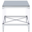 Pemberly Row 3-piece Square Coffee and End Table Set in Chrome