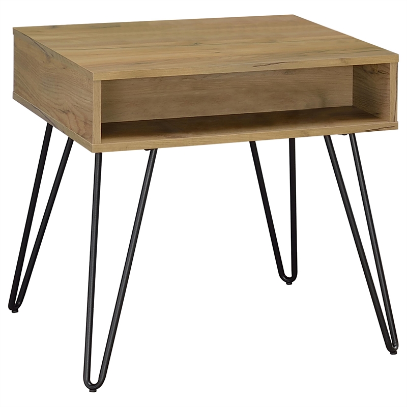 Pemberly Row 3-piece Lift Top Coffee and End Table Set in Golden Oak