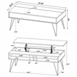 Pemberly Row 3-piece Lift Top Coffee and End Table Set in Golden Oak