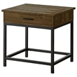Pemberly Row 2-piece Lift Top Coffee and End Table Set in Brown Oak